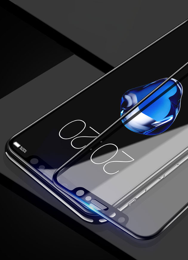 ฟิล์มกระจกนิรภัย 5D สำหรับ iPhone X